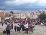 Svěcení hasiščkých praporů v Telči a účast SDH Křenovice