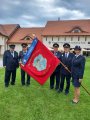Svěcení hasiščkých praporů v Telči a účast SDH Křenovice